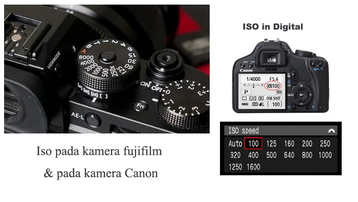 Iso pada kamera fujifilm & pada kamera Canon