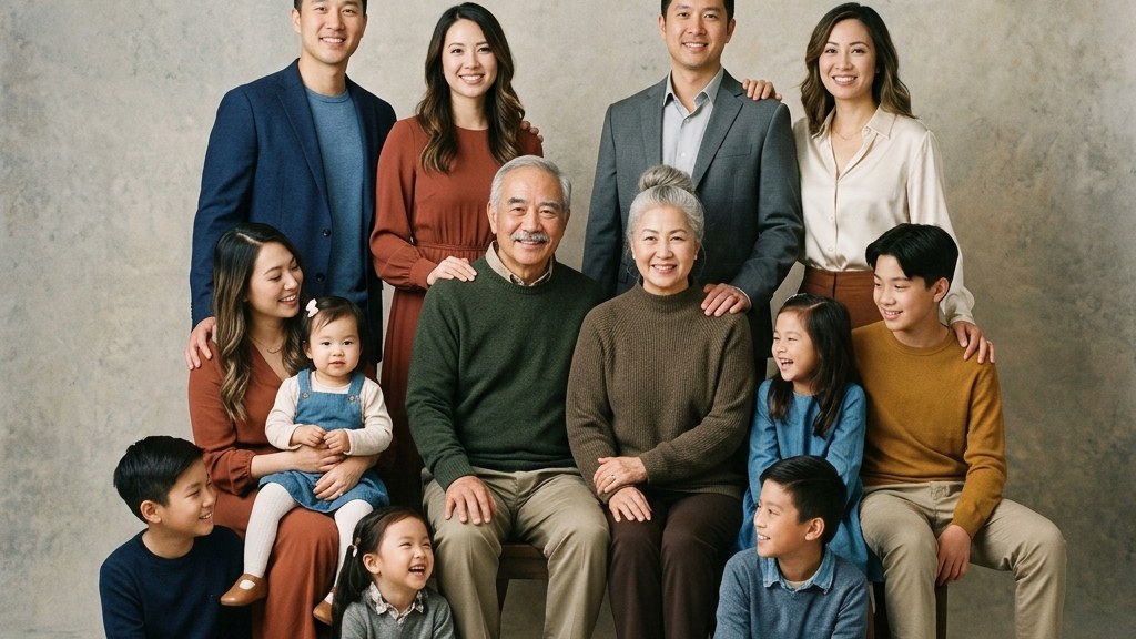 Panduan Inspirasi Foto Keluarga Besar Lebih dari 15 Orang Tetap Rapi dan Proporsional