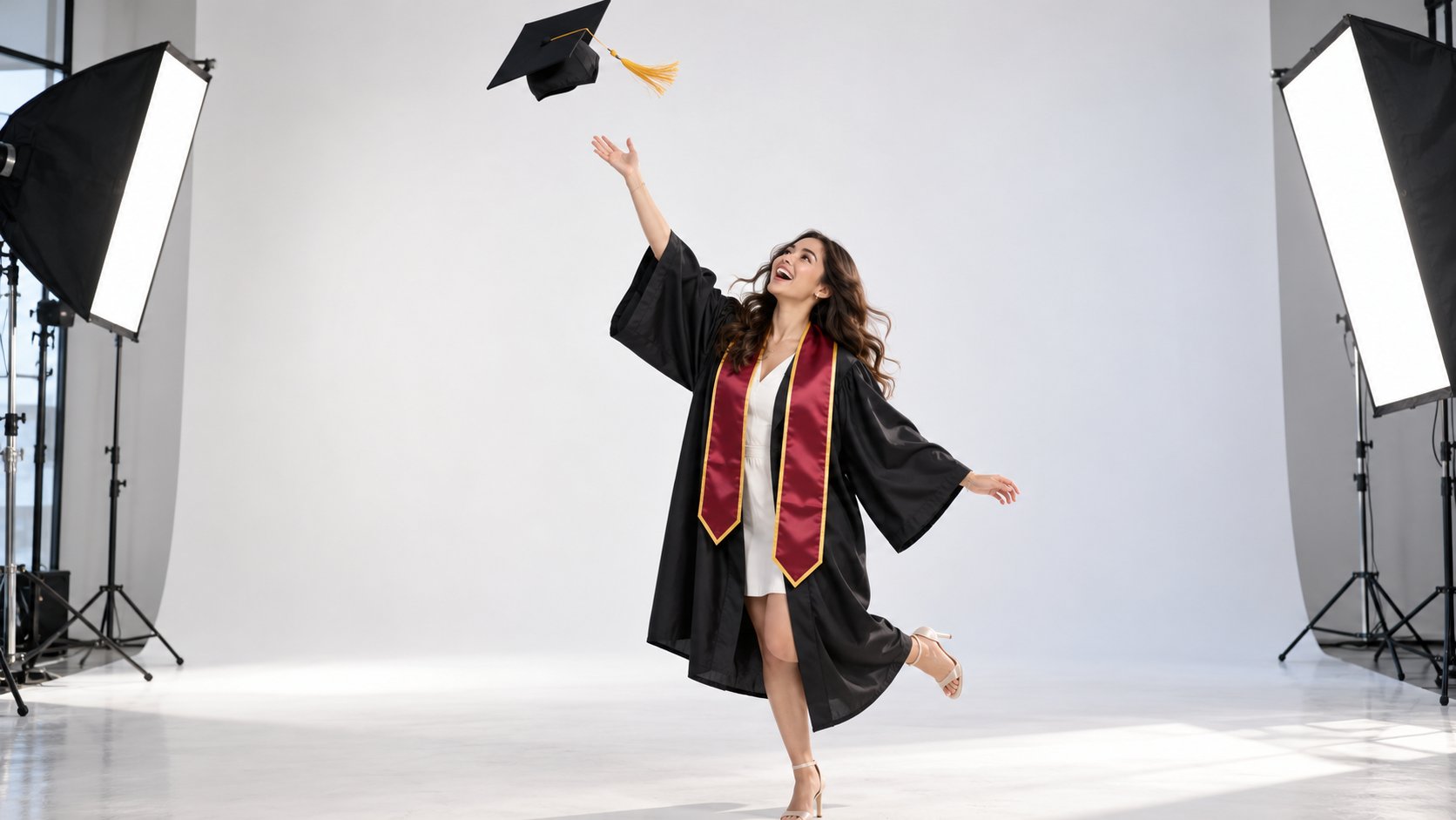 Inspirasi Pose Foto Wisuda Memegang Ijazah dan Melempar Topi Toga Estetik